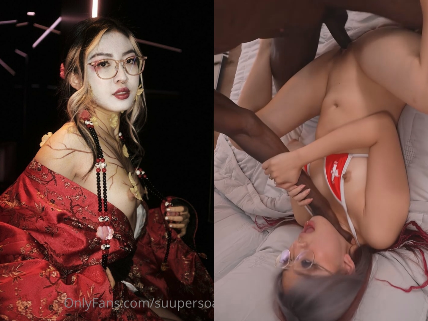 媚黑反差亞裔｜SuuperSoaker｜微風拂面口硬巨根猛男激情晨炮